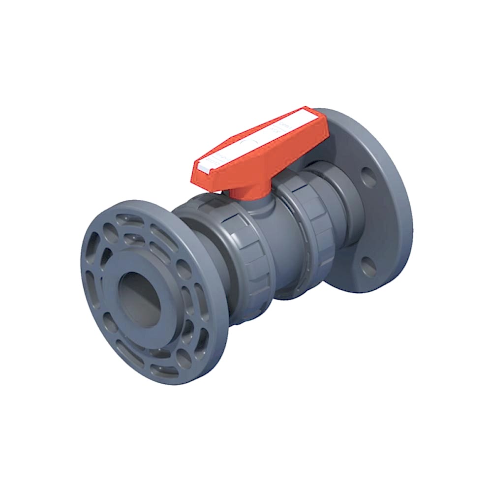 Ede Tipi Flanşlı Küresel Su Vanaları (U-PVS) 10 Bar